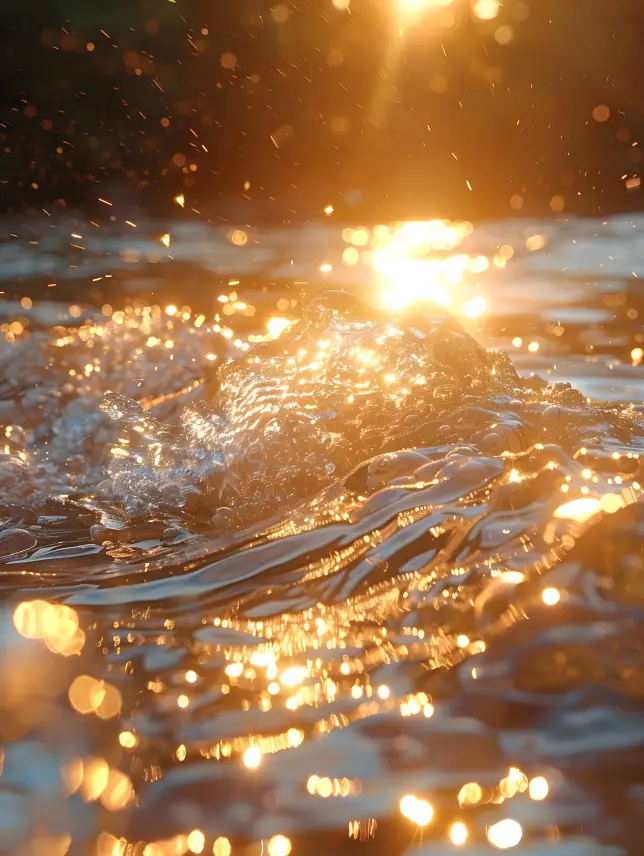 barnstensfargat solljus vatten energilhealing imagination