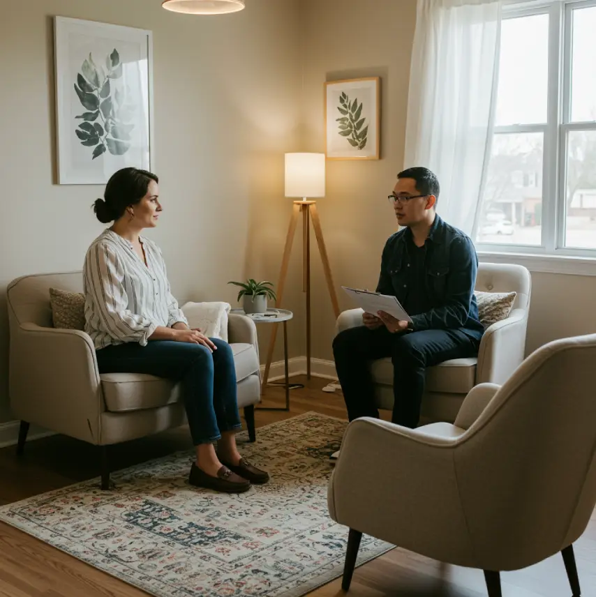 samtalsterapi eller visualierande terapi