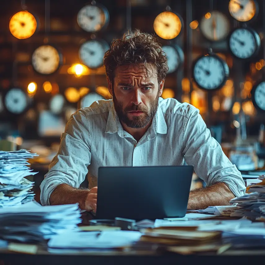 Managers lever ofta i tid, ansvar och mental aktivitet – som om något ständigt måste hållas under kontroll för att undvika att något brister.