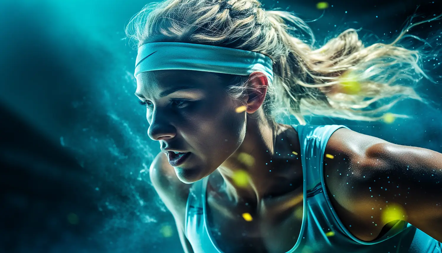 tennisspelare fokus idrottsvisualiering imagination