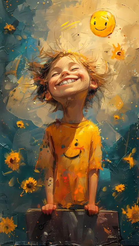 glatt barn arbeta med imagination visualisering